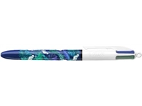 Een Bic Colours Tie-Dye Botanical 4-kleurenbalpen, medium, klassieke inktkleuren, display van 30 stuks koop je bij Muys Kantoor & Kado