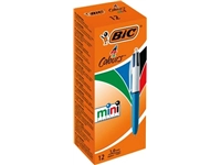 Een Bic Colours Mini 4-kleurenbalpen, medium, klassieke inktkleuren, lichaam blauw koop je bij Muys Kantoor & Kado