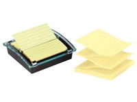 Een Post-it Super Stcicky Z-notes dispenser Millenium zwart, met 1 blok ft 101 x 101 mm gelijnd geel koop je bij Muys Kantoor & Kado