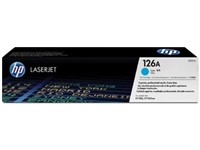 Een HP toner 126A, 1 000 pagina's, OEM CE311A, cyaan koop je bij Muys Kantoor & Kado