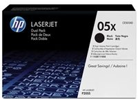 Een HP toner 05XD, 6 500 pagina's, OEM CE505XD, zwart, duopack koop je bij Muys Kantoor & Kado