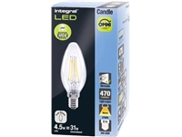 Een Integral Candle LED lamp E14, dimbaar, 2.700 K, 4,5 W, 470 lumen koop je bij Muys Kantoor & Kado