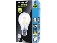 Een Integral Classic Globe LED lamp E27, dimbaar, 2.700 K, 4,2 W, 470 lumen koop je bij Muys Kantoor & Kado