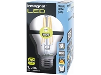 Een Integral Classic Globe LED lamp E27, dimbaar, 2.700 K, 7,3 W, 806 lumen koop je bij Muys Kantoor & Kado