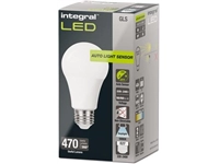 Een Integral Classic Globe LED lamp E27, dag/nacht sensor, niet dimbaar, 5.000 K, 4,8 W, 470 lumen koop je bij Muys Kantoor & Kado