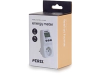 Een Perel energiemeter, 230 V, 16 A, wit, voor België koop je bij Muys Kantoor & Kado