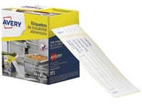 Een Avery etiketten voedselcodering, ft 98 x 40 mm, 1 rol met 300 afscheurbare etiketten in dispenser, Frans koop je bij Muys Kantoor & Kado