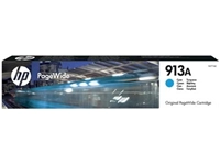 Een HP inktcartridge 913A, 3.000 pagina's, OEM F6T77AE, PageWide, cyaan koop je bij best4office