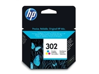 Een HP inktcartridge 302, 165 pagina's, OEM F6U65AE, 3 kleuren koop je bij best4office