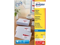 Een Avery witte etiketten QuickDry ft 63,5 x 33,9 mm (b x h), 2.400 stuks, 24 per blad koop je bij best4office