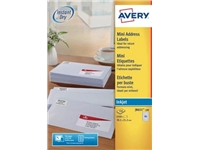 Een Avery witte etiketten QuickDry ft 38,1 x 21,2 mm (b x h), 6.500 stuks, 65 per blad koop je bij best4office