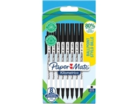 Een Paper Mate balpen Kilometrico, medium, blister van 8 stuks, zwart koop je bij Muys Kantoor & Kado