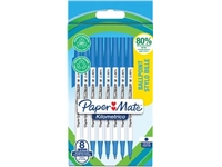 Een Paper Mate balpen Kilometrico, medium, blister van 8 stuks, blauw koop je bij Muys Kantoor & Kado