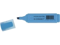 Een Q-CONNECT markeerstift, blauw koop je bij Muys Kantoor & Kado