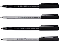 Een Q-CONNECT OHP marker, permanent, medium, zwart koop je bij Muys Kantoor & Kado