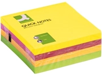 Een Q-CONNECT Quick Notes, ft 76 x 76 mm, 320 vel, geassorteerde neonkleuren koop je bij best4office