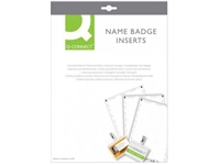 Een Q-Connect badge met combiklem 75 x 40 mm, doos van 50 stuks koop je bij best4office