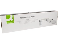 Een Q-CONNECT telefoonarm, lichtgrijs koop je bij best4office