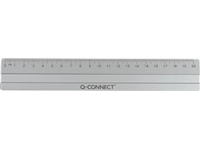 Een Q-CONNECT meetlat, aluminium, 20 cm, in ophangetui koop je bij best4office