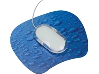 Een Q-CONNECT Muismat antislip regendruppels blauw koop je bij best4office