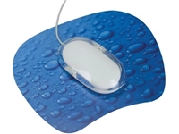 Een Q-CONNECT Muismat antislip regendruppels blauw koop je bij best4office