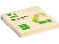 Een Q-CONNECT Quick Notes Recycled, ft 76 x 76 mm, 100 vel, geel koop je bij best4office