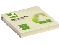 Een Q-CONNECT Quick Notes Recycled, ft 76 x 76 mm, 100 vel, geel koop je bij best4office