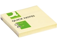 Een Q-CONNECT Quick Notes, ft 76 x 76 mm, 100 vel, geel koop je bij Muys Kantoor & Kado