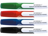 Een Q-CONNECT Premium whiteboard marker, ronde punt, set van 4 stuks in geassorteerde kleuren koop je bij best4office