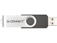 Een Q-CONNECT USB stick 2.0, zwart, 4 GB koop je bij best4office