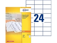 Een Avery 23521-200 kopieeretiketten ft 70 x 37 mm (b x h), 4800 etiketten, wit koop je bij best4office