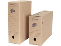 Een Loeff's archiefdoos Jumbo box, massief karton, bruin, pak van 8 stuks koop je bij best4office