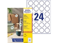 Een Avery Zweckform ronde etiketten, diameter 40 mm, wit, permanent klevend, 240 etiketten, 10 vellen koop je bij best4office