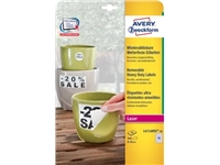 Een Avery afneembare weerbestendige etiketten diameter 30 mm,wit, doos van 960 etiketten koop je bij Muys Kantoor & Kado