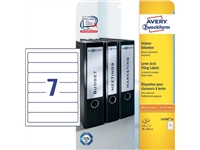 Een Avery Zweckform L4760-25 ordnerrugetiketten ft 19,2 x 3,8 cm (b x h), 175 etiketten, wit koop je bij best4office