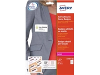 Een Avery L4785-20 zelfklevende badge ft 80 x 50 mm, doos van 200 stuks, wit koop je bij best4office