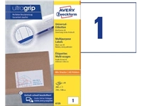 Een Avery universele A5 etiketten Ft 210 x 148 mm (b x h), wit, doos van 200 etiketten koop je bij best4office