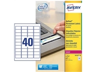 Een Avery L6145-20 NoPeel etiketten ft 45,7 x 25,4 mm (b x h), 800 etiketten, wit koop je bij best4office