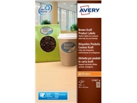 Een Avery L7103-20 productetiketten ft 63,5 x 42,3 mm (b x h), 360 etiketten, kraft, ovaal koop je bij best4office