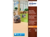 Een Avery L7110-20 productetiketten ft 62 x 42 mm (b x h), 360 etiketten, kraft koop je bij best4office