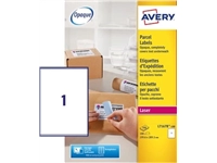 Een Avery L7167B-100 BlockOut zelfklevende etiketten QuickPeel, ft 199,6 x 289,1 mm (b x h), 100 etiketten koop je bij best4office