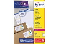 Een Avery L7168, Verzendetiketten, Laser, Ultragrip, wit, 100 vellen, 2 per vel, 199,6 x 143,5 mm koop je bij best4office