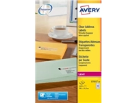 Een Avery L7551-25 adresetiketten ft 38,1 x 21,2 mm (b x h), 1.625 etiketten, transparant koop je bij best4office