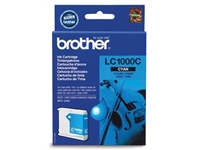 Een Brother inktcartridge, 400 pagina's, OEM LC-1000C, cyaan koop je bij best4office