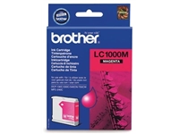 Een Brother inktcartridge, 400 pagina's, OEM LC-1000M, magenta koop je bij best4office