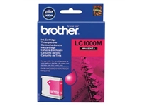 Een Brother inktcartridge, 400 pagina's, OEM LC-1000M, magenta koop je bij best4office