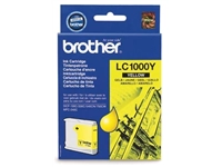 Een Brother inktcartridge, 400 pagina's, OEM LC-1000Y, geel koop je bij best4office