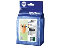 Een Brother inktcartridge, 550 pagina's, OEM LC-3217, 4 kleuren koop je bij best4office