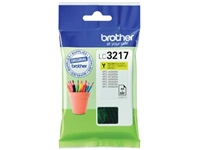 Een Brother inktcartridge, 550 pagina's, OEM LC-3217Y, geel koop je bij best4office