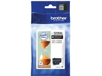 Een Brother inktcartridge, 6.000 pagina's, OEM LC3235XLBK, zwart koop je bij best4office